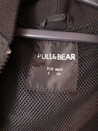 Cazadora bomber negra larga