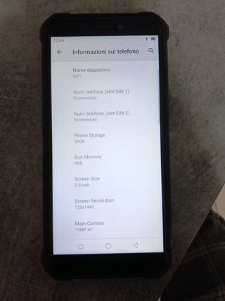 Smartphone Oukitel Nero