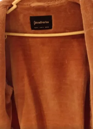 Abrigo antelina rosa