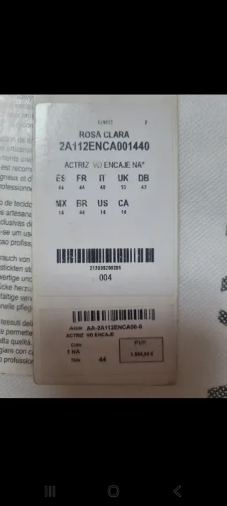 Vestido de Novia Rosa Clara Modelo Actriz Talla 44