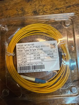 Cable Fibra Óptica LC/PC 5m