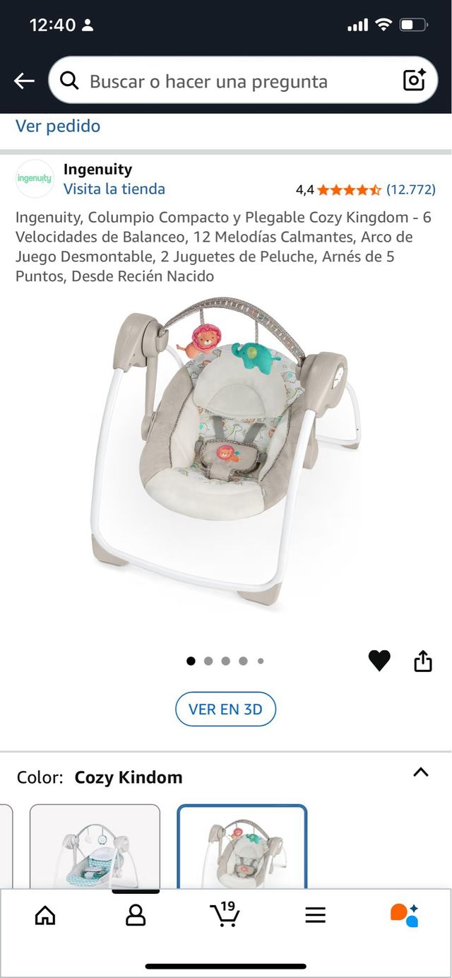 Columpio balancín bebé