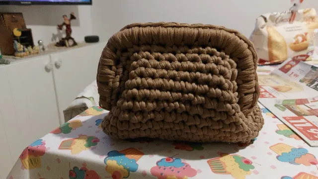 Borsetta da polso marrone