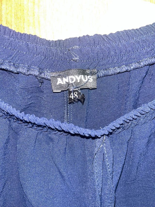 Pantalón fluido ANDYUS azul marino