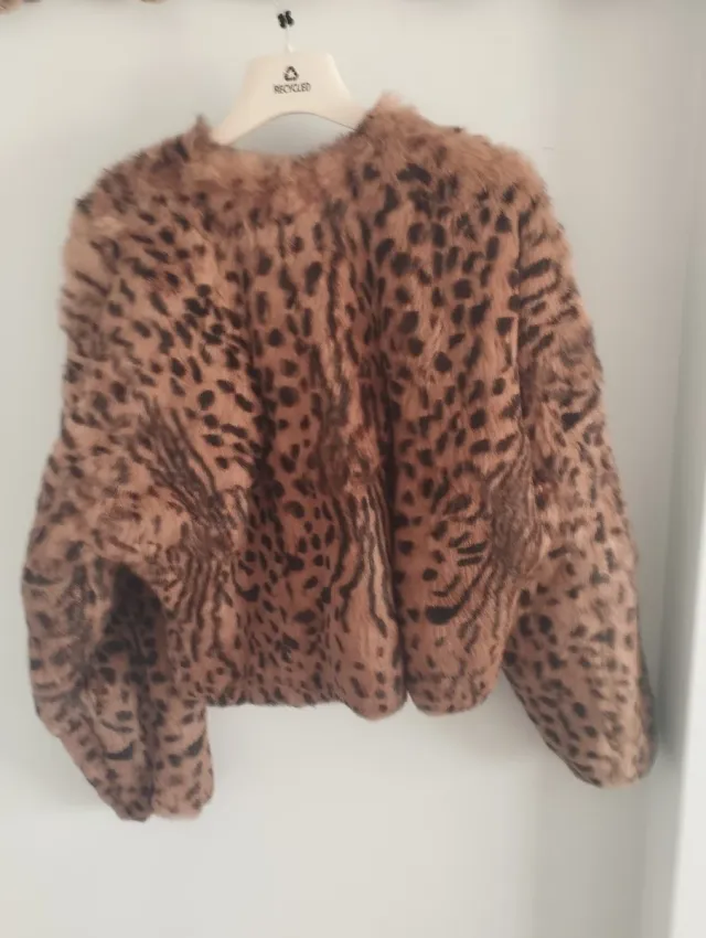 Chaqueta Piel Conejo Animal Print L