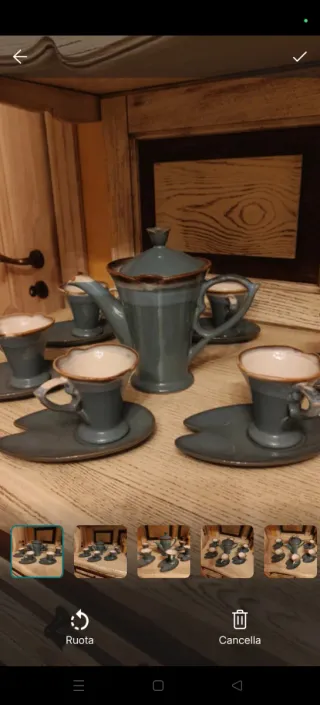 Servizio da tè in ceramica