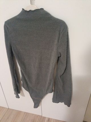 Body de punto mujer cuello alto