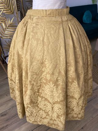 Falda fallera dorada brocada