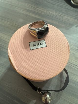 Anillo Tous Oso Negro Plata T14