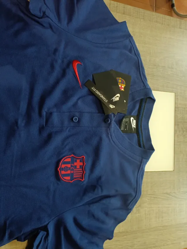 Polo Oficial F.C.B. Nike Azul
