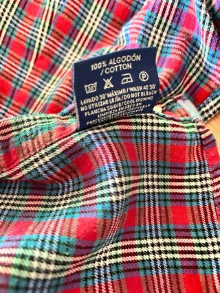 Camisa cuadros Santa Marta Talla M