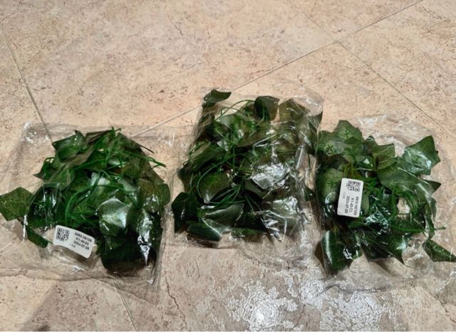 Enredaderas artificiales verdes (plástico)