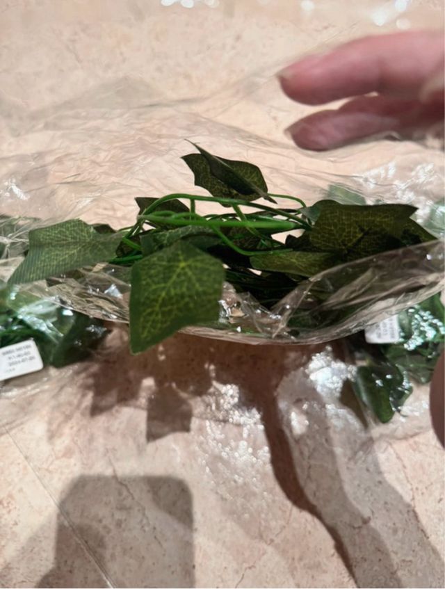 Enredaderas artificiales verdes (plástico)