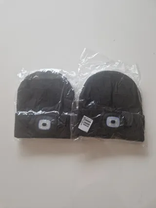 Gorros de invierno con luz LED (2 unidades)