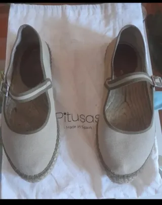 Merceditas Pitusas Verde Talla 38