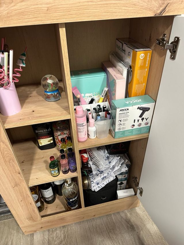 Mueble de salón Nórdico Madera y Blanco