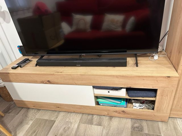 Mueble de salón Nórdico Madera y Blanco