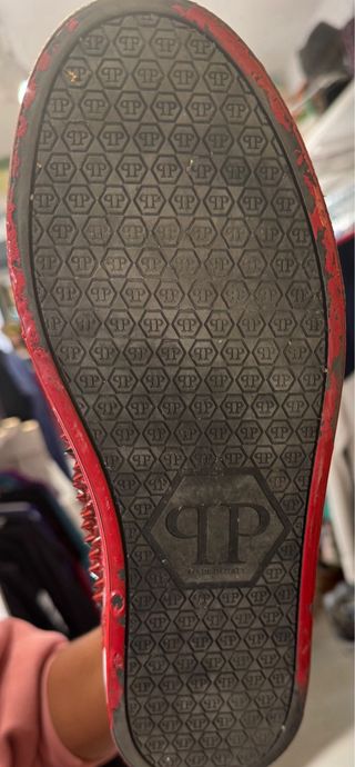 Zapatillas Philipp Plein efecto pintado