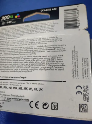 Cartucho Tinta HP 300XL Tricolor