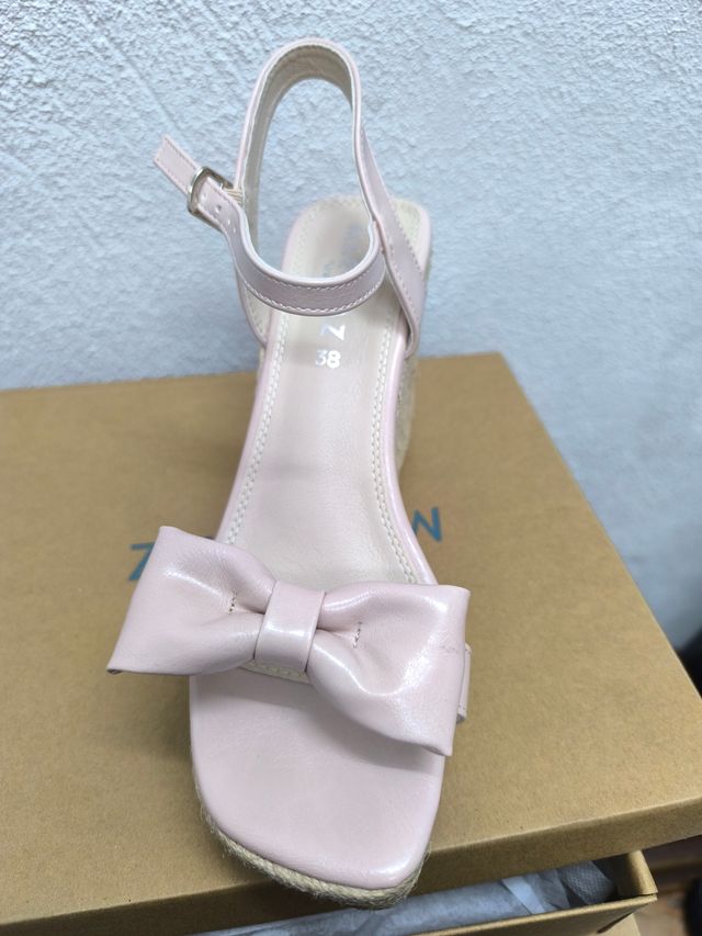 Cuñas de Esparto Marypaz Rosa Lazo - Talla 38