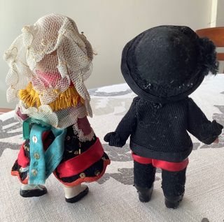 Antigua pareja de muñecos Charros