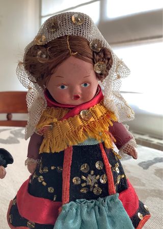 Antigua pareja de muñecos Charros