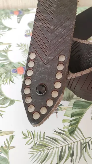 Cinturón de cuero Sergio Gomara espiga