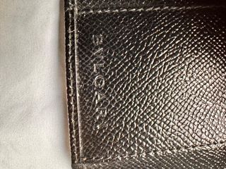 Llavero Tarjetero Bulgari Negro y Plateado