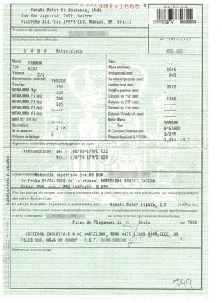 Yamaha YBR 250 inyección - Como Nueva