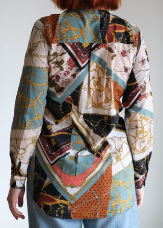 Camisa Vintage Estampado Bandana