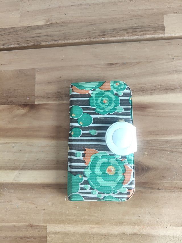 Custodia vintage per pettine e specchietto Flores anni '70