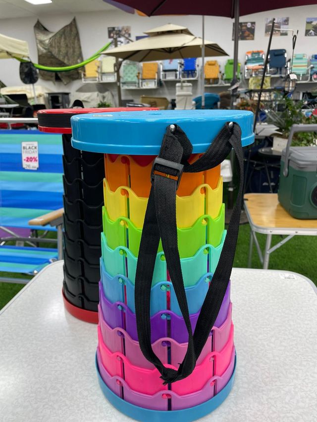 Bancos dobráveis extensíveis multicoloridos