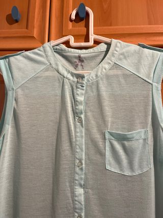 Camisa algodón sin mangas