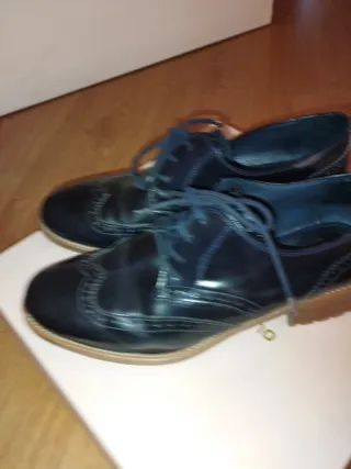 Zapatos piel Martinelli Azul