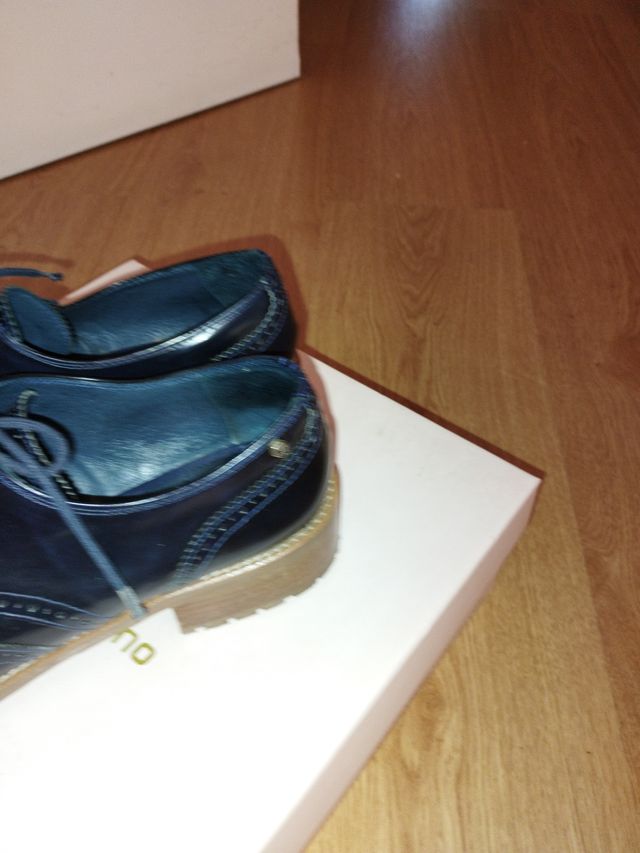 Zapatos piel Martinelli Azul