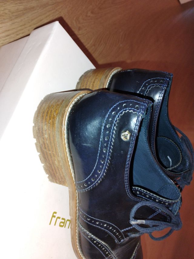 Zapatos piel Martinelli Azul