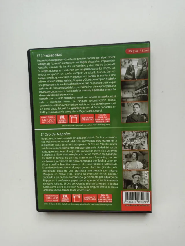 DVD El Limpiabotas y El Oro de Nápoles