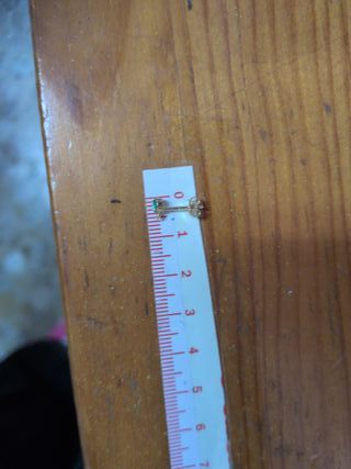 Pendientes Oro con Esmeralda y brillante