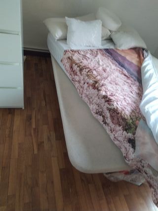 Somier tapizado 1,5 + Colchón