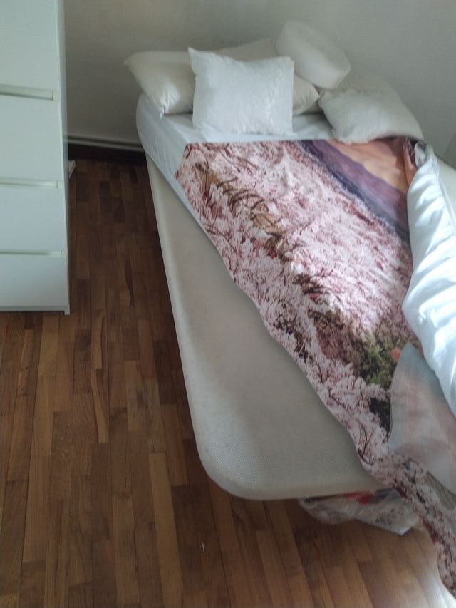 Somier tapizado 1,5 + Colchón