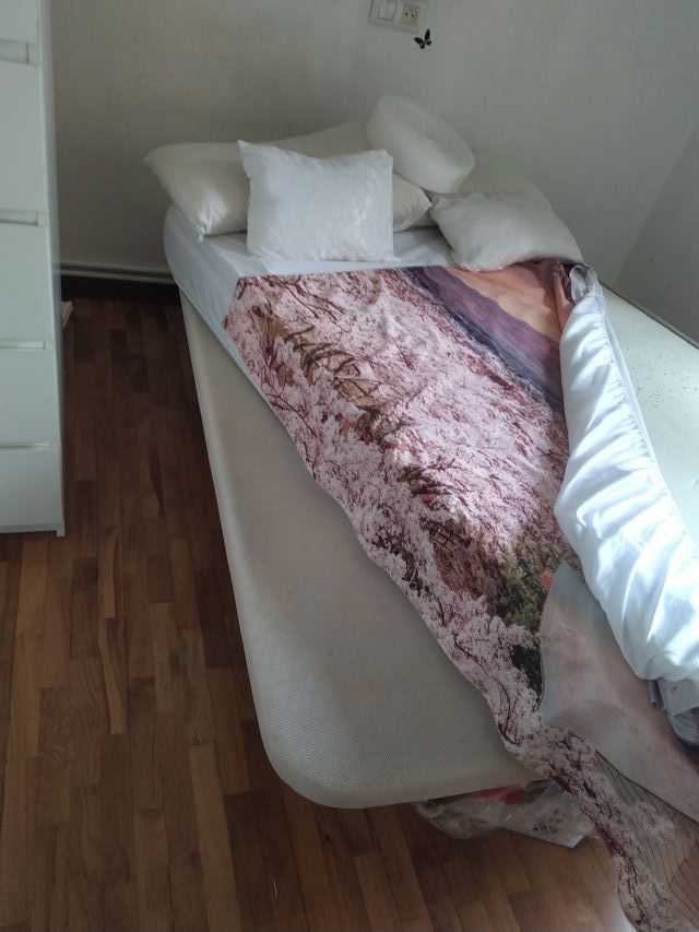 Somier tapizado 1,5 + Colchón