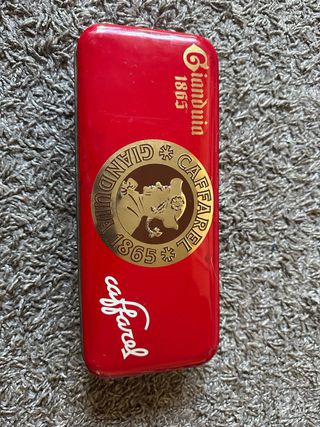Scatola biscotti vintage Caffarel Gianduia