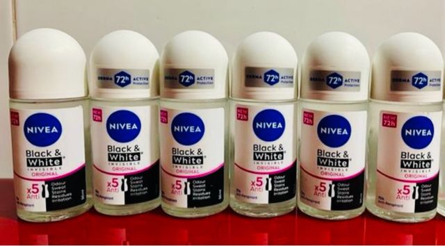 Lote 6 Desodorantes Nivea Black & White