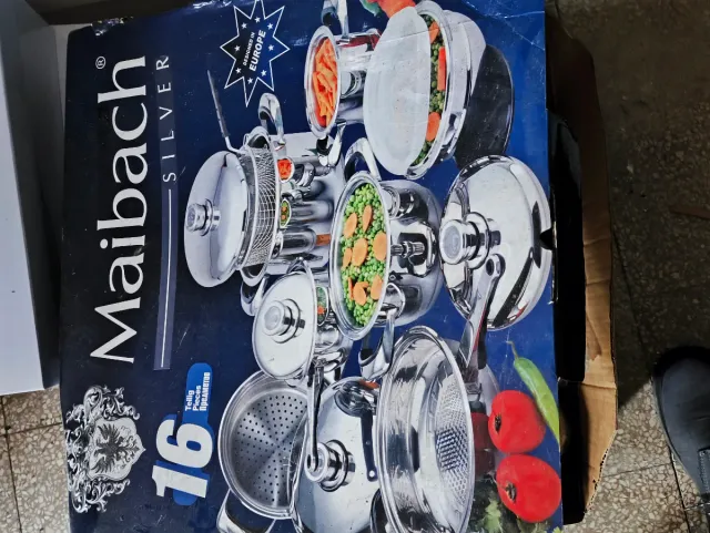 Set Pentole Maibach Silver 16 Pezzi