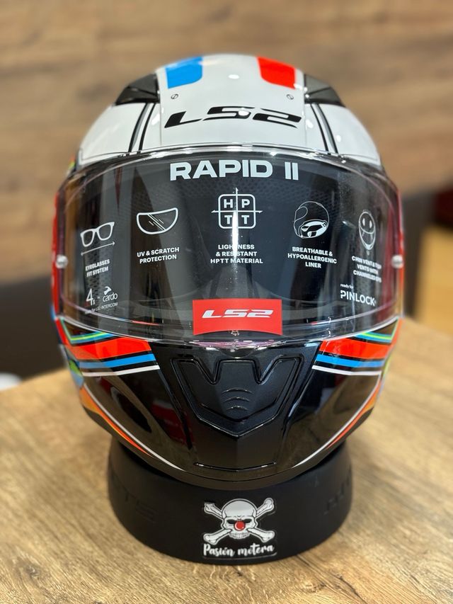 Casco LS2 Rapid II Xdron Blanco/Neon/Naranja