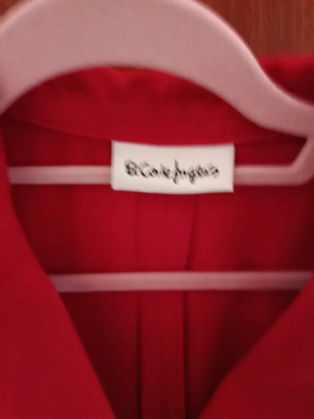 Chaqueta mangas  cortas  verano mujer roja