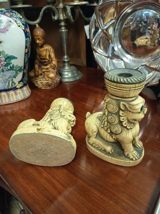 Coppia di portacandele orientali