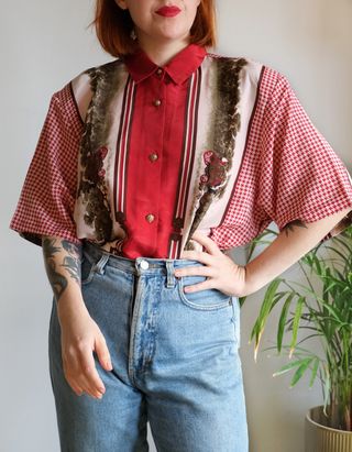 Camisa Vintage Vicky Western Multicolor
