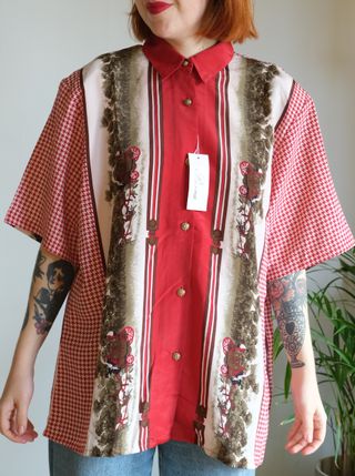 Camisa Vintage Vicky Western Multicolor