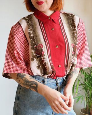 Camisa Vintage Vicky Western Multicolor